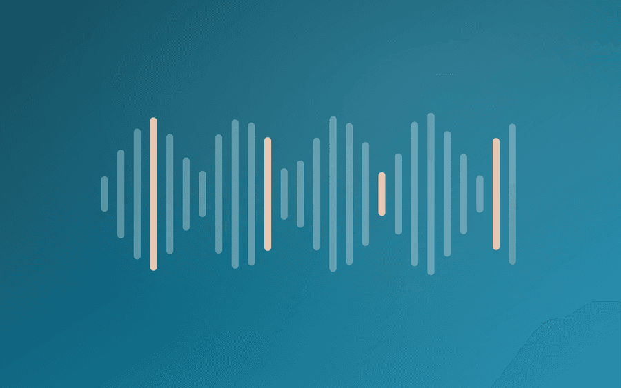Abstract cover art: a wave motif on a deep background