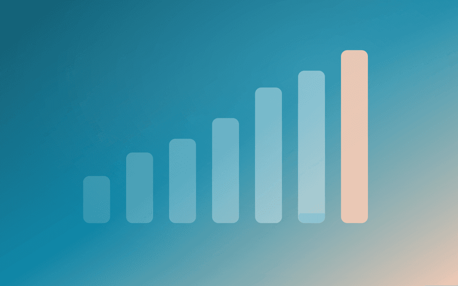Abstract cover art: a bars motif on a warm background