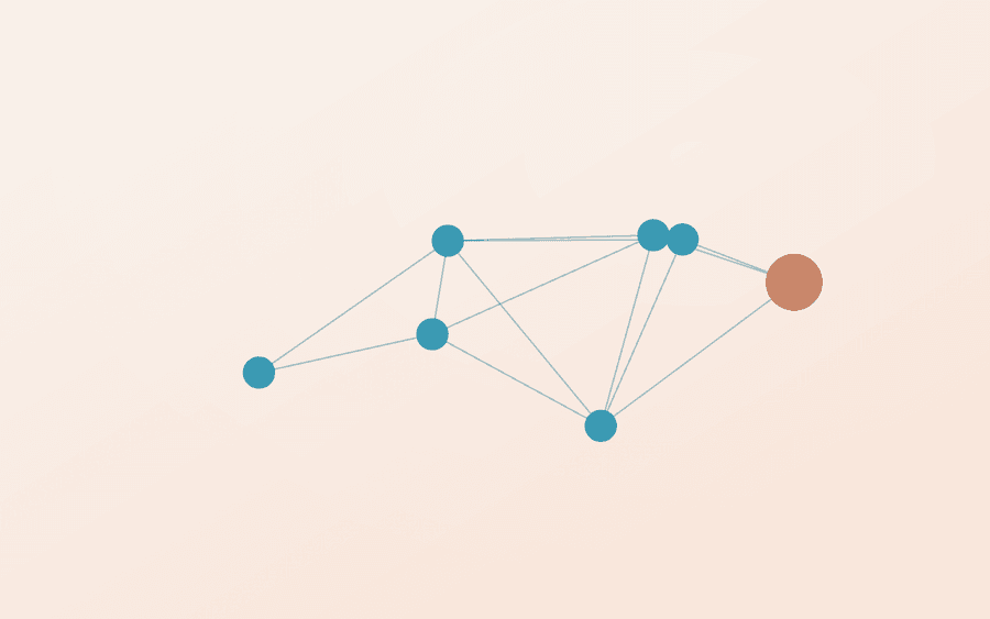Abstract cover art: a network of connected nodes on a cream background