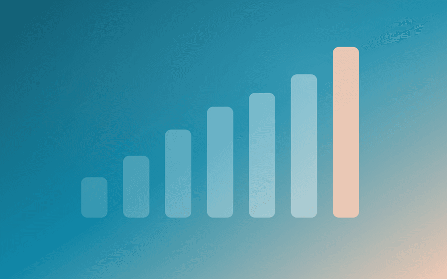 Abstract cover art: a bars motif on a warm background