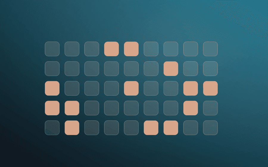 Abstract cover art for keywords and star ratings in iOS 27 Photos